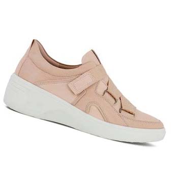 Chaussures Casual Ecco Soft 7 Wedge Femme Marron Rose | FR 80AHK